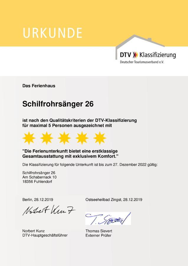 Ferienhaus Schilfrohrsaenger 26 풀렌도르프 외부 사진